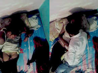 Indian girl enjoys playtime with her partner in a leased accommodation