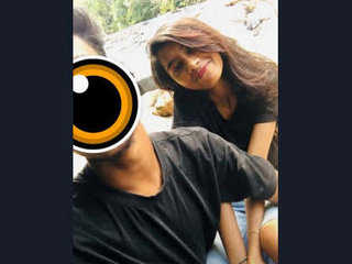 A slim and adorable girl reveals her breasts and intimate parts to her boyfriend