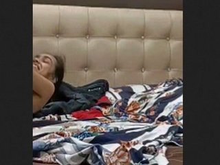 A thin young woman performs oral and vaginal sex