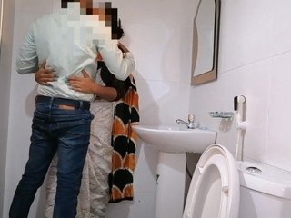 Indian secretary gets intimate with boss in restroom