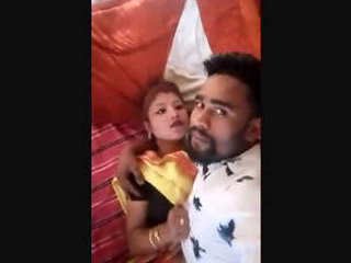 A South Asian wife pleasures her lover in a passionate sexual encounter