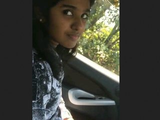 A stunning girl delivers an exceptional oral performance in a vehicle