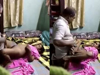 The employer secretly has sex with the housekeeper on a frequent basis