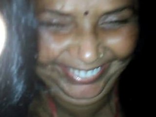 Elderly woman on top