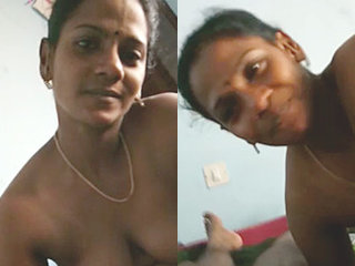 Indian aunt's passionate hand job