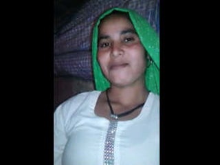 Indian wife's vagina recorded in rural setting