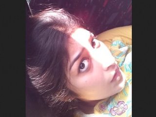 A charming young Indian woman performs oral sex