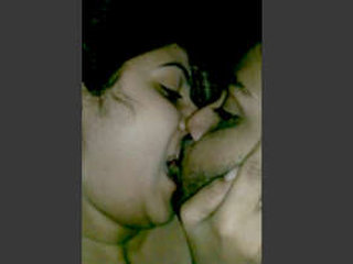 A youthful Indian educator offers her coworker a passionate oral experience in their abode.