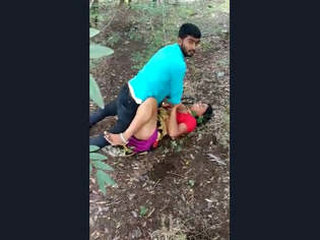 Horny Indian woman Randi has outdoor sex with a man