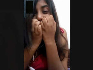 Indian woman performs on video chat