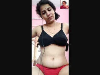 Bhabi's breast-baring VC clips combined into one video