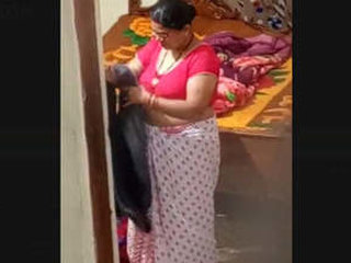 Aunt discovered in the act of changing discreetly