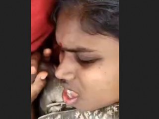 Tamil wife enjoys threesome with moans and facial orgasm