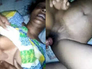 Indian wife and her husband engage in intimate activities