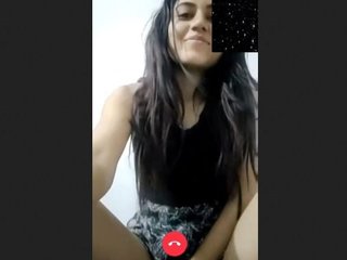 Adorable girl reveals her desires by teasing with her intimate area