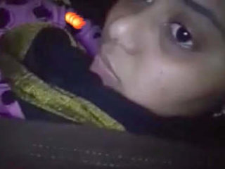 Village girl with large breasts shares her assets on video chat