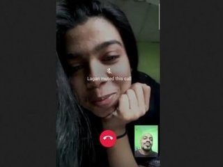 A seductive Indian woman reveals her bare physique over video call