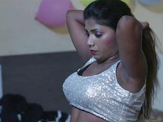 South Asian auntie putting on clothes