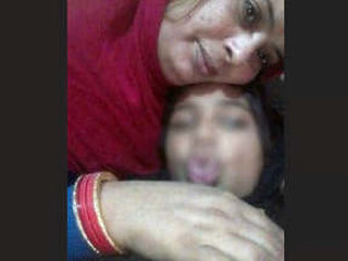 Indian mature woman with large breasts undressing