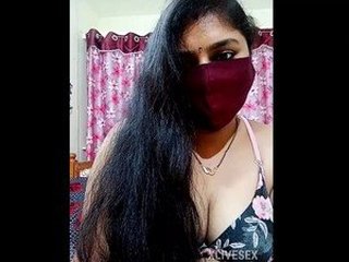 Indian aunt's sensual oil massage on her ample bosom