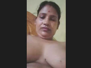 Indian wife reveals her breasts and intimate area