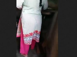 Curvy Indian bhabi with a round butt and perky breasts