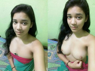Sizzling girl bares all in this steamy video