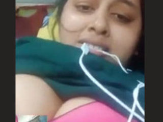 Curvy bhabi from a small village flaunts her big boobs