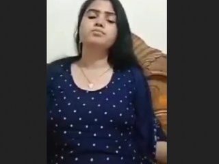 Blonde European girl pleasures herself with her fingers
