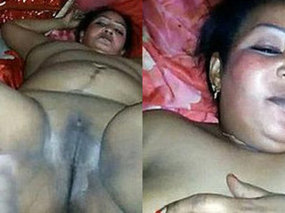 Big-boobed Indian aunty gets pounded hard by husband