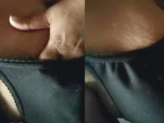 Curvy Mallu girl fondles her big tits in a bra