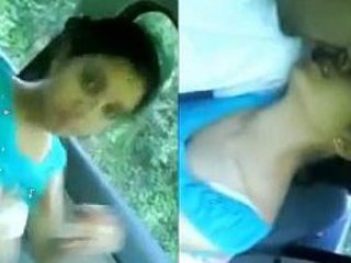 Desi secretary gets naughty with her boss in a car