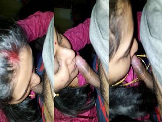 Tamil wife gives a blowjob to her husband's brother in a hot video