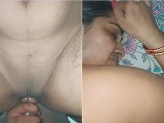 Exclusive doggy style sex with Indian wife in pain
