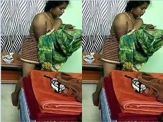 Exclusive Tamil wife in clothes after sex