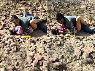 Desi Randi's wild outdoor romp with her boyfriend