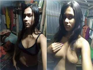 Cute Bangla girl reveals her big boobs in exclusive video