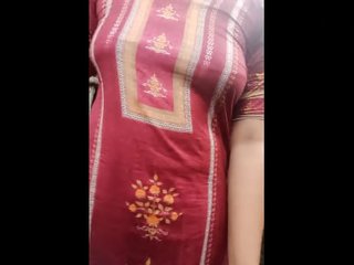 Single Indian girl masturbates and pees in the bathroom