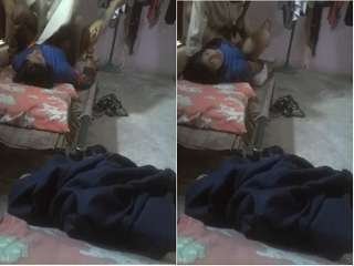 College girl's wild sex with boyfriend in Boudi