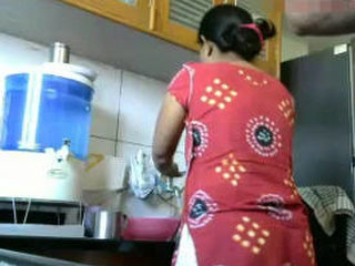 Desi couple's kitchen sex video in full HD