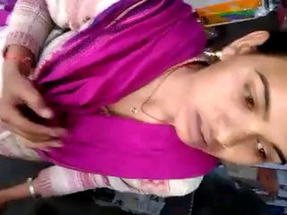 Desi girl gives a blowjob in a store to a well-endowed man