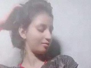 Naughty Indian girl from college strips and masturbates on camera