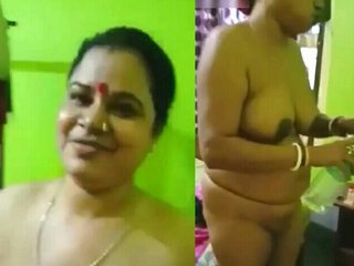 Chubby Bhabhi with big tits gets naughty in the village