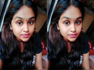 College girl strips and flaunts her body in the village