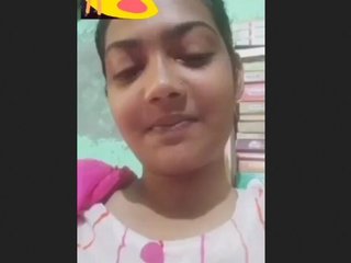 Cute girl with big breasts flaunts her assets in a steamy video