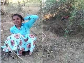 College girl's MMS of outdoor fucking with BF