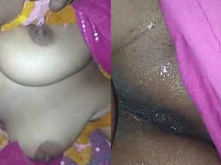 Horny wife with big boobs and ass gets caught on camera by her hubby