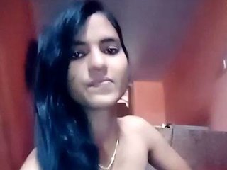 Nude Indian girl indulges in solo masturbation