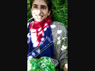 A gorgeous Kasmiri girl gets wild outdoors