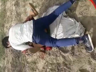 Randice gets double teamed in the great outdoors